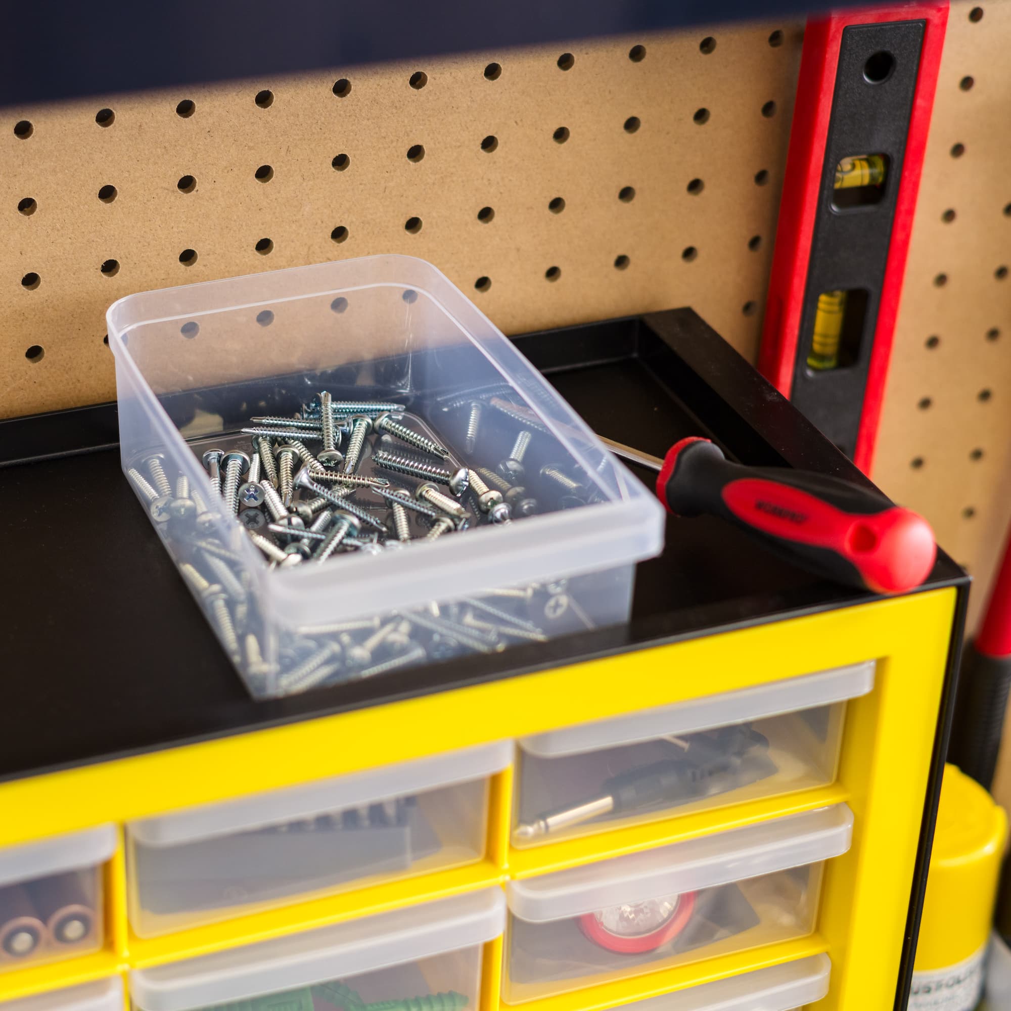 IRIS® Yellow & Black 24-Drawer Parts Cabinet